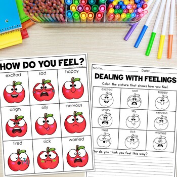 Feelings Check In Posters and Student Response Sheets by Creation Castle