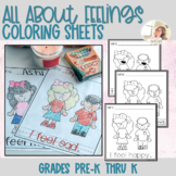 Identifying Feelings and Emotions Coloring Sheets | Feelin