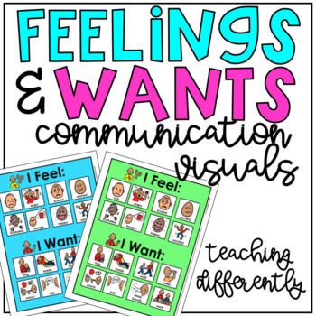 Preview of Feelings & Wants Communication Visuals