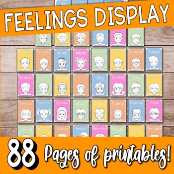 Preview of Feelings Display to assist with social and emotional learning and self-regulatio