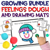 Feelings Dough and Drawing Mats for SEL and Counseling Cen