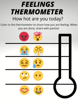 Preview of Feelings Emoji Thermometer
