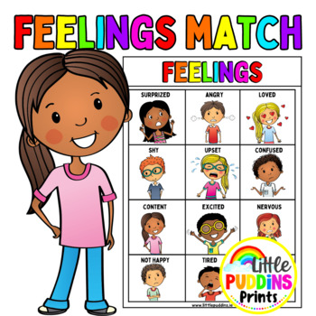 Feelings Emotion Matching Resource For Autism Special Education / SEL