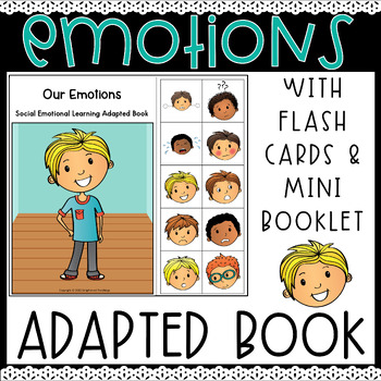 Feelings & Emotions Adapted Book with SEL Activities - Boy Emotions