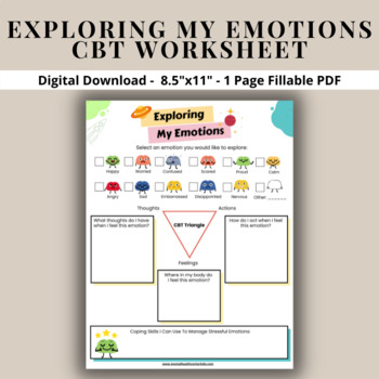 cbt emotion wheel