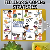 Feelings Emotions Coping Skills FREEBIE Counseling & SEL