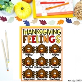 Thanksgiving Feelings Emotions Check-In Counseling SEL FREEBIE