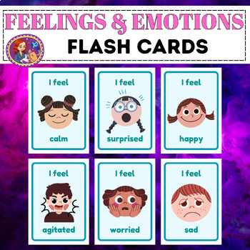 Feelings & Emotions Flashcards.Special Education Cards by SSILA GAIA