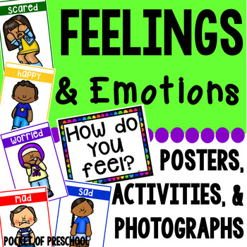 Preview of Feelings Emotions Unit (SEL) for Preschool, Pre-K, and Kindergarten