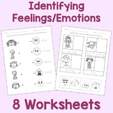 Feelings Emotions Worksheets NO PREP (Pack of 8)