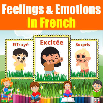 Feelings & Emotions in French l 12 Printable Posters ( Sentiments et ...