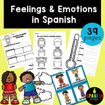 Preview of Feelings & Emotions in Spanish (Emociones y sentimientos)