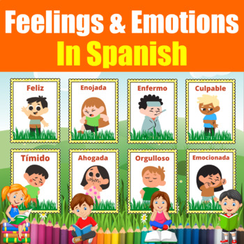 Feelings & Emotions in Spanish l 14 Printable Posters (Emociones y ...
