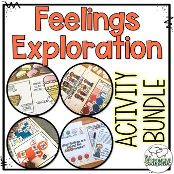 Preview of Feelings Exploration Activities for Group Counseling or Centers