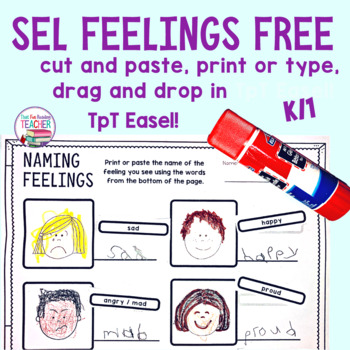 Preview of Identifying feelings SEL activity