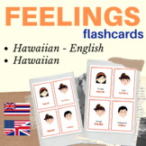 Feelings Hawaiian flashcards | Emotions Hawaiian flash cards