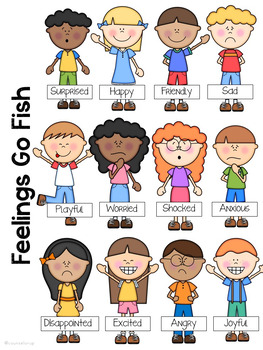 Feelings and Emotions Activity: Go Fish by Counselor Up | TPT