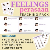 Feelings Indonesian Class NO PREP Packet (Poster, Flash Ca