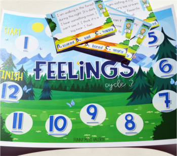 Preview of Feelings Interactive Board Games - ESL - Cycle two and three