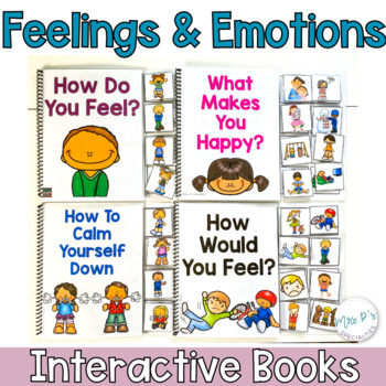 Preview of Feelings & Emotions Interactive Books - Adapted Books for Special Education