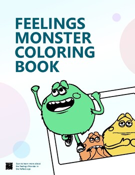 Preview of Feelings Monster Coloring Book
