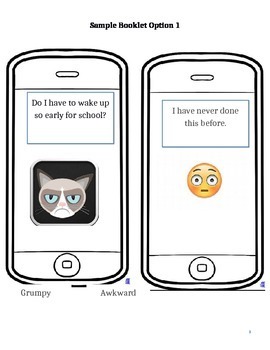 Preview of Feelings and Emotions: Text Messages with Emoji Symbols