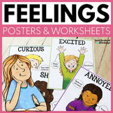 Feelings Posters, Feelings Chart, SEL Worksheets | Identif