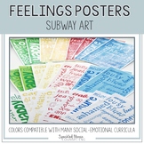 Feelings Posters: Emotions Subway Art