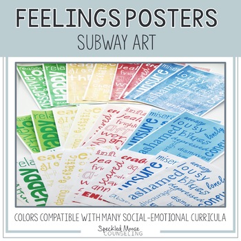 Preview of Feelings Posters: Emotions Subway Art