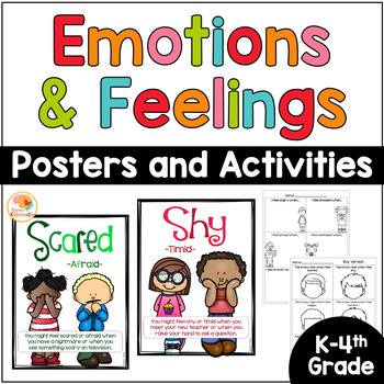 Feelings Posters and Activities by Kirsten's Kaboodle | TpT