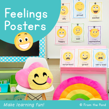 Preview of Feelings Posters | Identifying Emotions