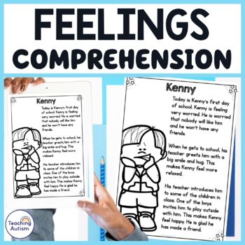 Preview of Feelings and Emotions | Reading Comprehension Passages and Questions