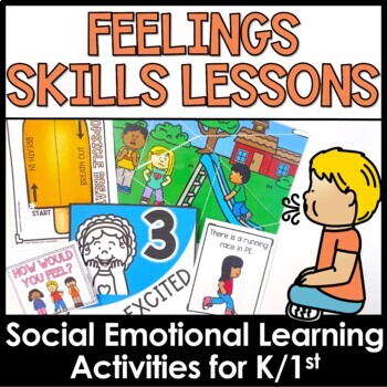 Preview of Feelings SEL Lessons for Identifying and Expressing Feelings and Coping Skills