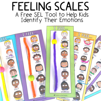 Preview of Feelings Scales: Free SEL Activity to Help Kids Identify Emotions