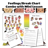 Self-Regulation Chart w/ Lesson - Identify Emotions and Se