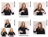 Feelings Sign Language (ASL) Vocabulary Cards