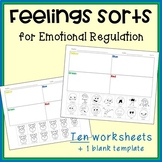 NO PREP Feelings Sorts for Emotional Regulation (Pack of 10)