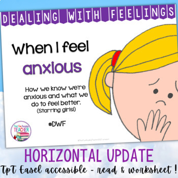 Preview of Identifying, managing feelings and emotions: Anxious girls