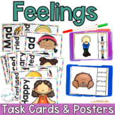 Feelings Task Cards and Posters - Special education - Soci
