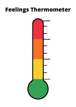 Feelings Thermometer by Therapy Connection | Teachers Pay Teachers