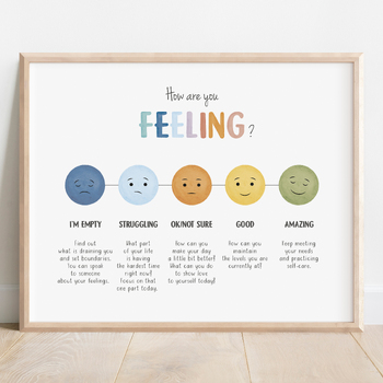 Preview of Feelings Thermometer, Emotional Self Regulation.