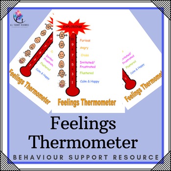 Feelings Thermometre by All Therapy Resources | Teachers Pay Teachers