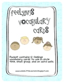 Feelings Vocabulary Cards - Social & Emotional Development