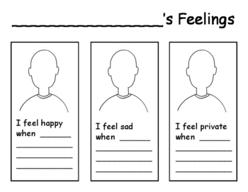 Feelings Worksheet by Mind Body Heart | Teachers Pay Teachers