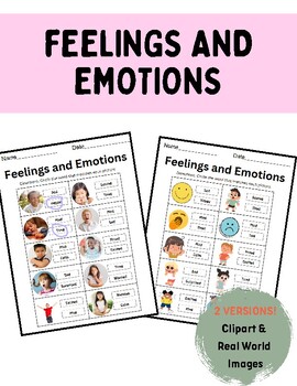 Feelings and Emotions by ESE Resource Room | TPT