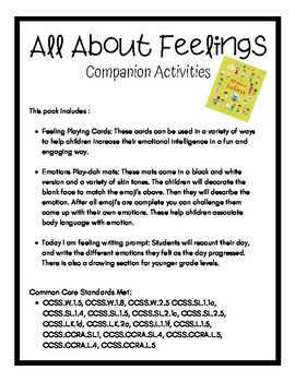 Preview of Feelings and Emotions Activities/Games