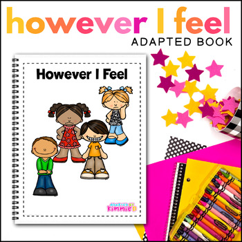 Preview of Emotions Special Education Fun Adaptive Book for Adapted Circle Time Activity