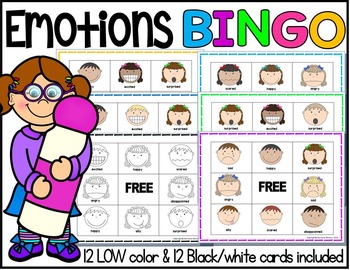 Preview of Feelings and Emotions BINGO