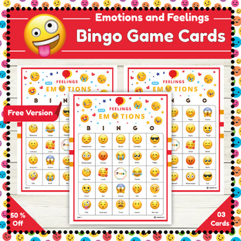 Preview of Feelings and Emotions Bingo Game Cards | Free Version