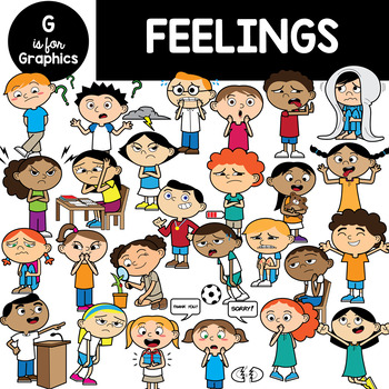 Preview of Feelings and Emotions Clipart